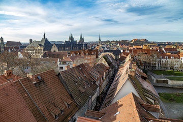 view to old part of Erfurt