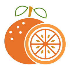 Obst und Früchte (Icon) - Orange