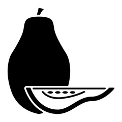 Obst und Früchte (Icon) - Papaya