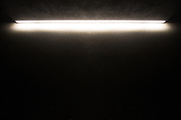 real material concrete texture with light neon . wall or floor is background for text . abstract...