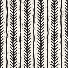 Simple ink geometric pattern. Monochrome black and white strokes background. Hand drawn ink texture for your design