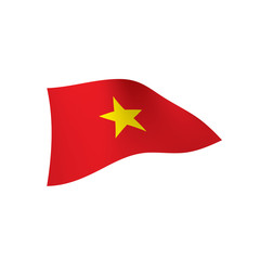 Vietnam flag, vector illustration