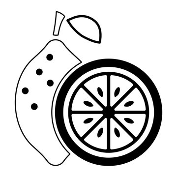 recommend clip art: Obst und Früchte (Icon) - Zitrone