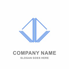 Company Blue Symbol Logo Design Vector Abstract Icon