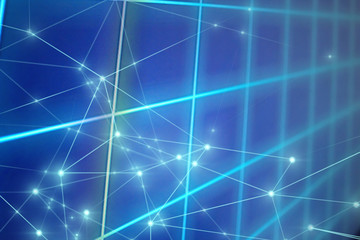 network on monitor screen