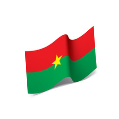 Burkina Faso flag, vector illustration