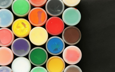 Set of color paints