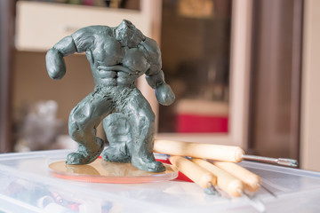 Not complete handmade figurine.