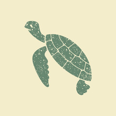 Fototapeta premium Sea turtle icon. Vector illustration