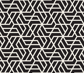 Vector seamless pattern. Modern stylish abstract texture. Repeating geometric tiles