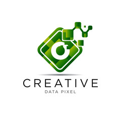 letter box pixel logo