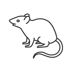 Mouse, rat linear icon