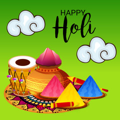 Naklejka premium Happy Holi.