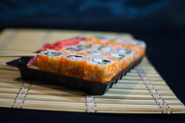 Sushi Set. Rolls. Japanese food. Home delivery.