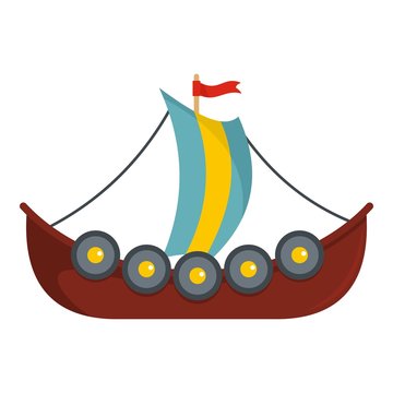 Frigate Icon. Flat Illustration Of Frigate Vector Icon For Web