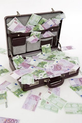 Voller Geldkoffer - full money bag