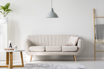 Bright sofa with pillow