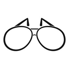 Sunglasses icon. Simple illustration of sunglasses vector icon for web