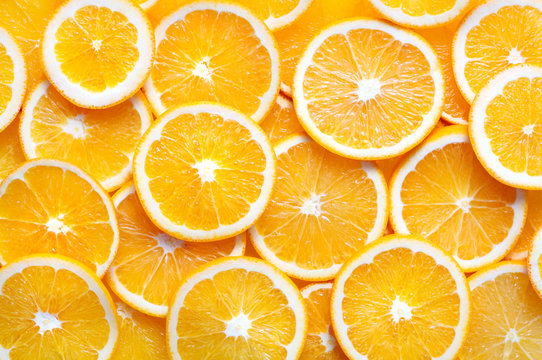 orange slices background 