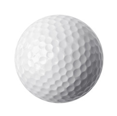 Golf ball isolated on white background