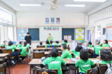 The classroom blur
