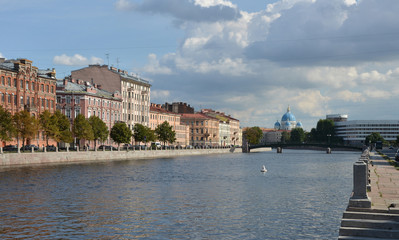 Obraz premium Fontanka River Embankment.