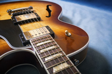 Fototapeta na wymiar Acoustic guitar close up