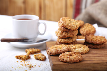 Cookies and cup of  tea