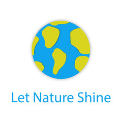 Earth hour card in paper cut style