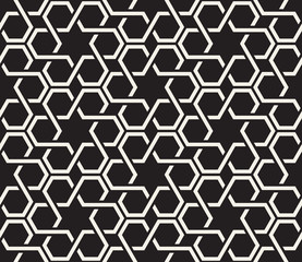 Vector seamless pattern. Modern stylish abstract texture. Repeating geometric tiles from striped elements i