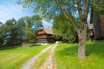 Obraz premium Wooden Mountain House