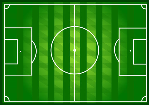 Soccer field. Vector Illustration