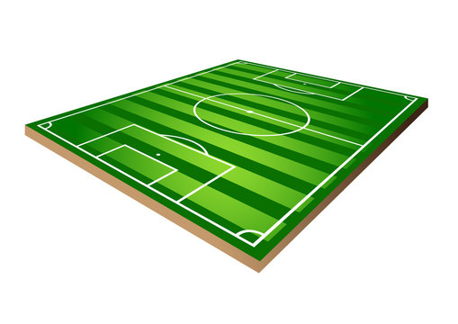 Soccer field. Vector Illustration