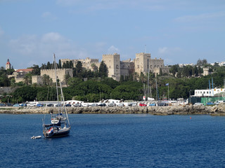 Fototapeta na wymiar Port of Rhodes, Greece