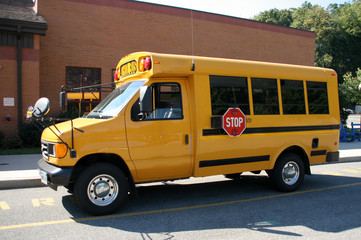 Yellow School Van