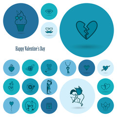 Happy Valentines Day Icons