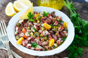 Fresh octopus salad © Daniel Vincek