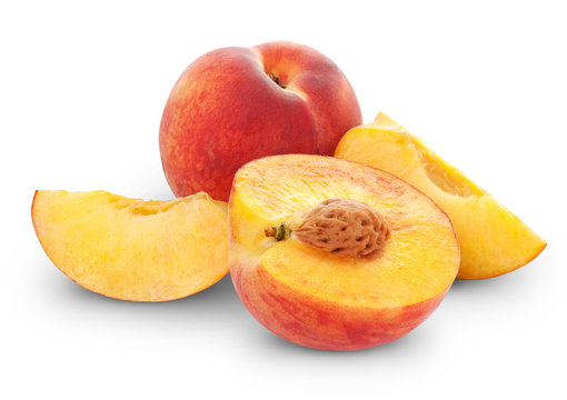 Peach fruit slice