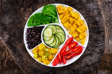 Fresh vegetable salad