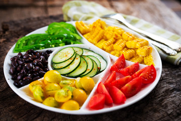 Fresh vegetable salad