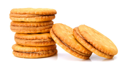 Stack of peanut butter crackers