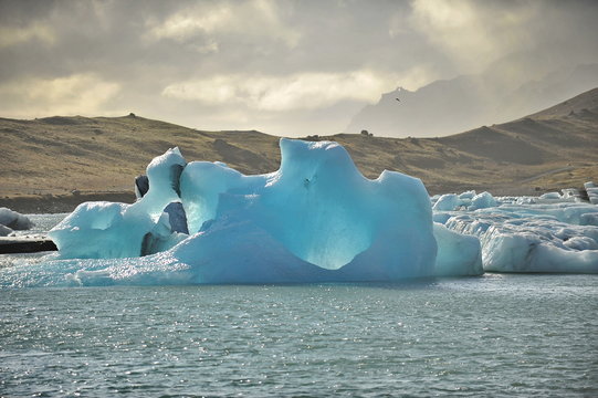 Iceland. Icebergs  of Jokulsarlon
