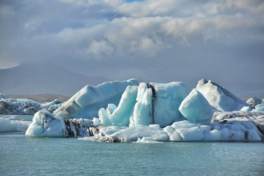 Iceland. Icebergs  of Jokulsarlon