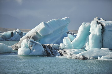 Iceland. Icebergs  of Jokulsarlon