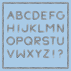 Nautical Rope Font