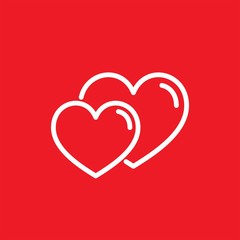 Heart flat vector icon