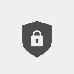 Security flat vector icon