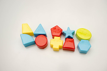 shape sorting ball on white background