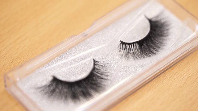 Eyelash extensions and eyebrows. False eyelashes