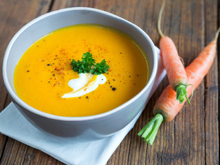 Vegetarische Karottensuppe